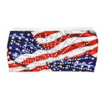 Milwaukee Leather | Bling Designed Wide Headbands-Headwraps for Women Biker Bandana with Waving Flag – MLA8048 - Image 2