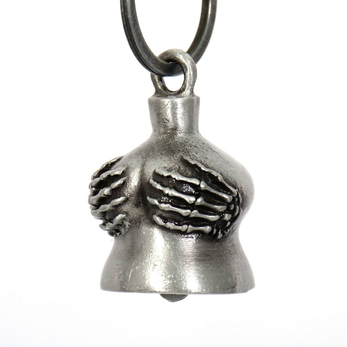 Milwaukee Leather MLB9000 ‘Hand Full’ Motorcycle Good Luck Bell | Key Chain Accessory for Bikers