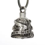Milwaukee Leather MLB9001 ‘2nd Amendment’ Motorcycle Good Luck Bell | Key Chain Accessory for Bikers