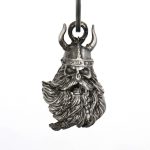 Milwaukee Leather MLB9003 ‘Viking Skull with Helmet’ Motorcycle Good Luck Bell | Key Chain Accessory for Bikers - Image 2