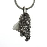 Milwaukee Leather MLB9003 ‘Viking Skull with Helmet’ Motorcycle Good Luck Bell | Key Chain Accessory for Bikers - Image 3