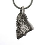 Milwaukee Leather MLB9003 ‘Viking Skull with Helmet’ Motorcycle Good Luck Bell | Key Chain Accessory for Bikers - Image 5