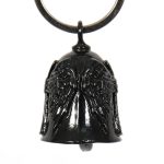 Milwaukee Leather MLB9008 Black ‘Cross’ Motorcycle Good Luck Bell | Key Chain Accessory for Bikers - Image 5