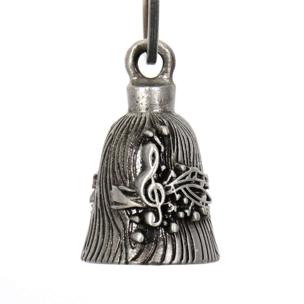 Milwaukee Leather MLB9010 ‘Music Notes’ Motorcycle Good Luck Bell | Key Chain Accessory for Bikers