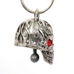 Milwaukee Leather MLB9011 ‘Flamed Skull with Red Eyes’ Motorcycle Good Luck Bell | Key Chain Accessory for Bikers - Image 3