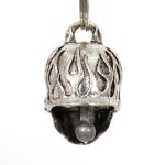 Milwaukee Leather MLB9011 ‘Flamed Skull with Red Eyes’ Motorcycle Good Luck Bell | Key Chain Accessory for Bikers - Image 4
