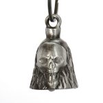 Milwaukee Leather MLB9012 ‘Skull and Flames’ Motorcycle Good Luck Bell | Key Chain Accessory for Bikers - Image 4