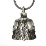 Milwaukee Leather MLB9012 ‘Skull and Flames’ Motorcycle Good Luck Bell | Key Chain Accessory for Bikers - Image 5