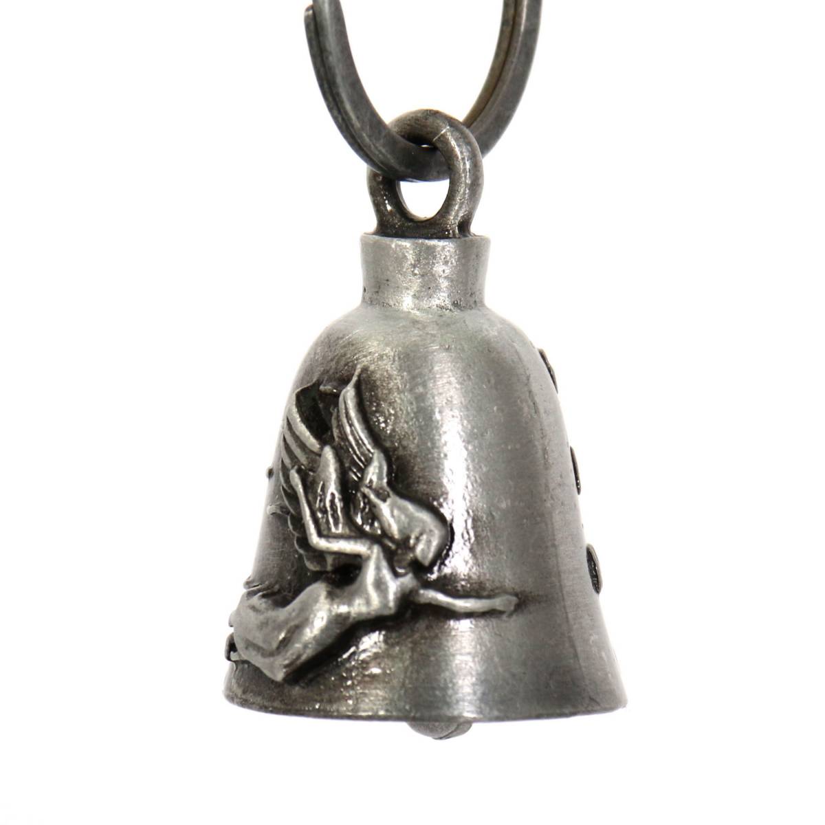 Milwaukee Leather MLB9014 ‘Ride Safely’ Motorcycle Good Luck Bell | Key Chain Accessory for Bikers