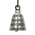 Milwaukee Leather MLB9014 ‘Ride Safely’ Motorcycle Good Luck Bell | Key Chain Accessory for Bikers - Image 4