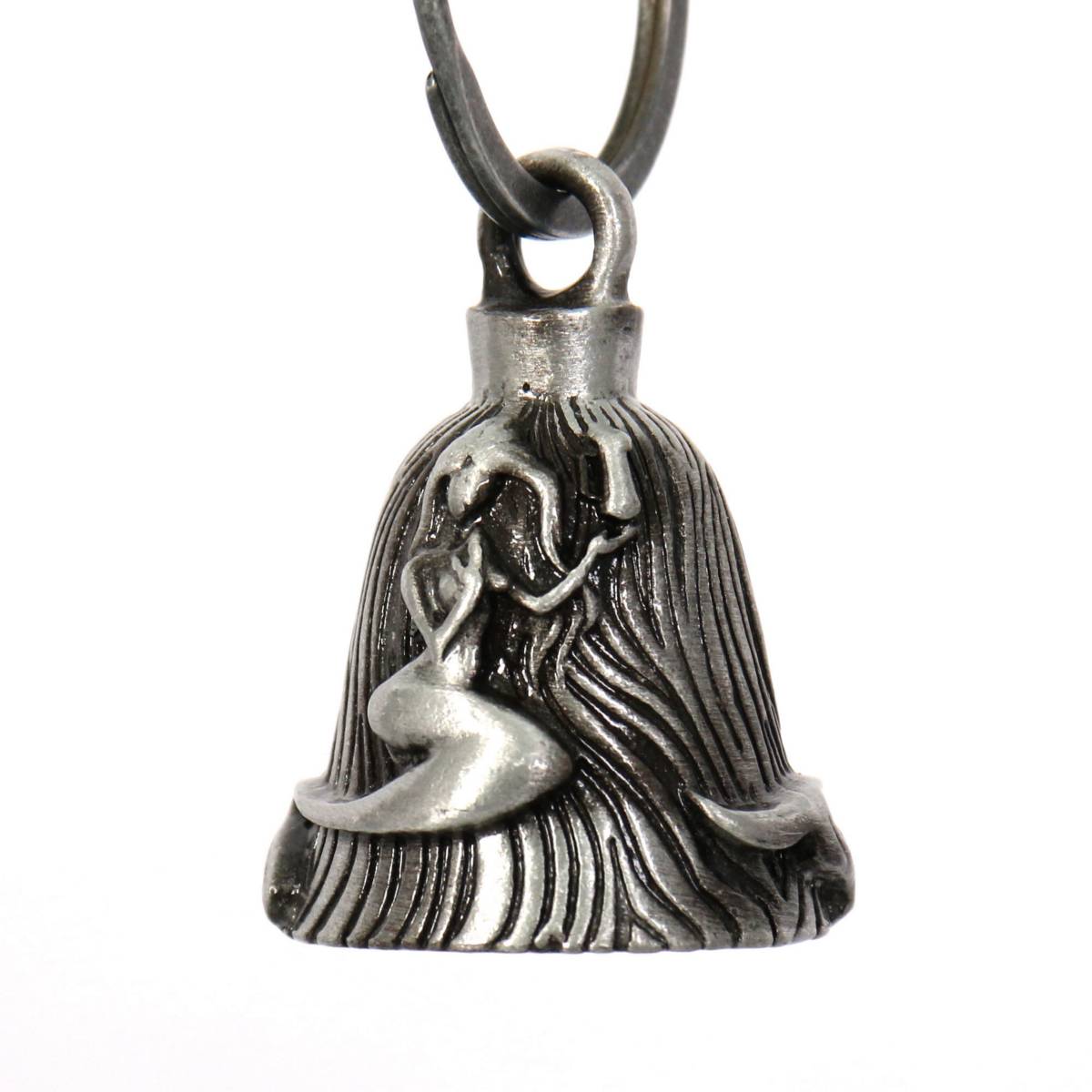 Milwaukee Leather MLB9017 ‘Mermaid’ Motorcycle Good Luck Bell | Key Chain Accessory for Bikers