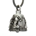 Milwaukee Leather MLB9019 ‘Never Ride Faster’ Motorcycle Good Luck Bell | Key Chain Accessory for Bikers