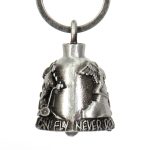 Milwaukee Leather MLB9019 ‘Never Ride Faster’ Motorcycle Good Luck Bell | Key Chain Accessory for Bikers - Image 3