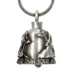 Milwaukee Leather MLB9019 ‘Never Ride Faster’ Motorcycle Good Luck Bell | Key Chain Accessory for Bikers - Image 5