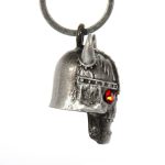 Milwaukee Leather MLB9020 ‘Viking Skull with Red Eyes’ Motorcycle Good Luck Bell | Key Chain Accessory for Bikers - Image 3