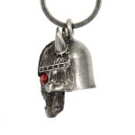 Milwaukee Leather MLB9020 ‘Viking Skull with Red Eyes’ Motorcycle Good Luck Bell | Key Chain Accessory for Bikers - Image 5