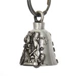 Milwaukee Leather MLB9021 ‘Biker Boobs – Beer Babes’ Motorcycle Good Luck Bell | Key Chain Accessory for Bikers