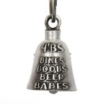 Milwaukee Leather MLB9021 ‘Biker Boobs – Beer Babes’ Motorcycle Good Luck Bell | Key Chain Accessory for Bikers - Image 4