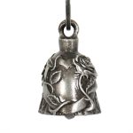 Milwaukee Leather MLB9023 ‘Rose and Heart’ Motorcycle Good Luck Bell | Key Chain Accessory for Bikers - Image 4