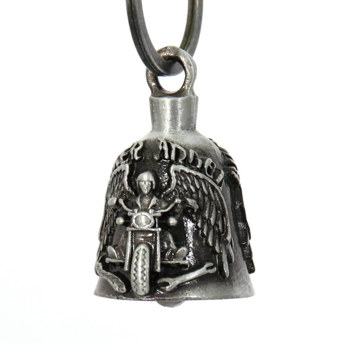 Milwaukee Leather MLB9024 ‘Biker Angel’ Motorcycle Good Luck Bell | Key Chain Accessory for Bikers