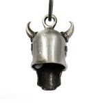 Milwaukee Leather MLB9029 ‘Viking Skull with Black Eyes’ Motorcycle Good Luck Bell | Key Chain Accessory for Bikers - Image 4