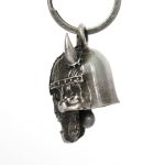 Milwaukee Leather MLB9029 ‘Viking Skull with Black Eyes’ Motorcycle Good Luck Bell | Key Chain Accessory for Bikers - Image 5