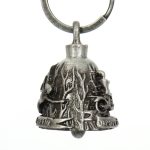 Milwaukee Leather MLB9030 ‘Rider and Angel’ Motorcycle Good Luck Bell | Key Chain Accessory for Bikers - Image 3