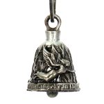 Milwaukee Leather MLB9030 ‘Rider and Angel’ Motorcycle Good Luck Bell | Key Chain Accessory for Bikers - Image 4