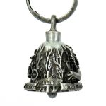 Milwaukee Leather MLB9030 ‘Rider and Angel’ Motorcycle Good Luck Bell | Key Chain Accessory for Bikers - Image 5