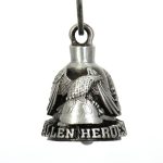 Milwaukee Leather MLB9034 ‘Eagle – Fallen Heroes’ Motorcycle Good Luck Bell | Key Chain Accessory for Bikers - Image 2