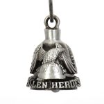 Milwaukee Leather MLB9034 ‘Eagle – Fallen Heroes’ Motorcycle Good Luck Bell | Key Chain Accessory for Bikers - Image 4