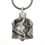 Milwaukee Leather MLB9040 ‘Skull’ Motorcycle Good Luck Bell | Key Chain Accessory for Bikers - Image 3