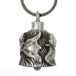 Milwaukee Leather MLB9040 ‘Skull’ Motorcycle Good Luck Bell | Key Chain Accessory for Bikers - Image 5