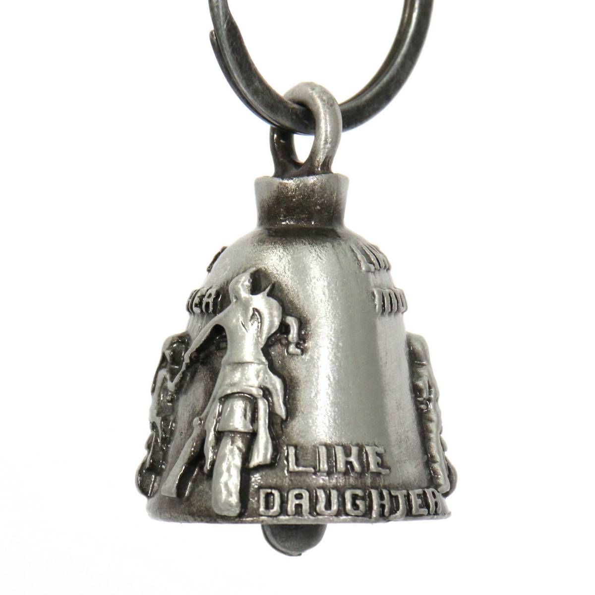 Milwaukee Leather MLB9041 ‘Like Mother-Like Daughter’ Motorcycle Good Luck Bell | Key Chain Accessory for Bikers