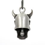 Milwaukee Leather MLB9048 ‘Viking Skull with Green Eyes’ Motorcycle Good Luck Bell | Key Chain Accessory for Bikers - Image 4