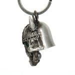 Milwaukee Leather MLB9048 ‘Viking Skull with Green Eyes’ Motorcycle Good Luck Bell | Key Chain Accessory for Bikers - Image 5