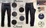Milwaukee Leather USA MADE MLCHM5001 Men’s Black Cloak Classic Premium Leather Motorcycle Chaps - Image 2