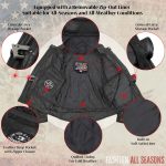 Milwaukee Leather USA MADE MLJKL5001 Women’s Black Foxy Premium Motorcycle Leather Jacket with Vents - Image 4
