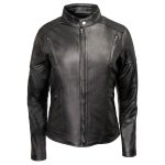 Milwaukee Leather USA MADE MLJKL5001 Women’s Black Foxy Premium Motorcycle Leather Jacket with Vents - Image 13