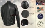 Milwaukee Leather USA MADE MLJKM5001 Men’s Black Road Racer Premium Leather Motorcycle Jacket - Image 5