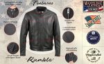 Milwaukee Leather USA MADE MLJKM5006 Men’s Black Rumble Premium Leather Motorcycle Jacket - Image 4