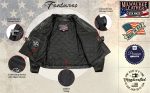 Milwaukee Leather USA MADE MLJKM5009 Men’s Black The Dean Premium Leather Throwback Motorcycle Jacket - Image 4