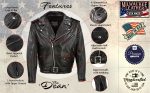 Milwaukee Leather USA MADE MLJKM5009 Men’s Black The Dean Premium Leather Throwback Motorcycle Jacket - Image 2