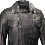 Milwaukee Leather USA MADE MLJKM5008 Men’s Black Revolve Premium Leather Vented Motorcycle Jacket - Image 6