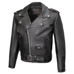 Milwaukee Leather USA MADE MLJKM5009 Men’s Black The Dean Premium Leather Throwback Motorcycle Jacket - Image 13
