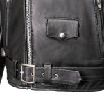 Milwaukee Leather USA MADE MLJKM5009 Men’s Black The Dean Premium Leather Throwback Motorcycle Jacket - Image 8
