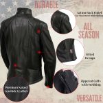 Milwaukee Leather USA MADE MLJKL5003 Women’s Black Serene Clean Cut Premium Motorcycle Leather Jacket - Image 4