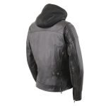 Milwaukee Leather Women’s Vented Racer Leather Jacket with Removable Hoodie MLL2501 - Image 2