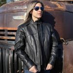 Milwaukee Leather Women’s Vented Racer Leather Jacket with Removable Hoodie MLL2501 - Image 4