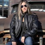 Milwaukee Leather Women’s Vented Racer Leather Jacket with Removable Hoodie MLL2501 - Image 7